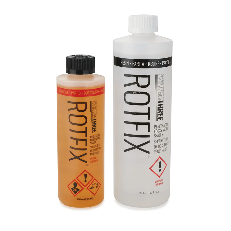 Rotfix Penetrating Epoxy Wood Sealer Kit - 24 oz